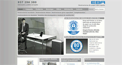 Desktop Screenshot of ebadestructoras.com